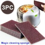 3pcs. Magic Cleaning Sponge - Erase Stains and Grime with Carborundum Sponge - Perfect for Kitchen. Dishes. and Household Cleaning - Easy to Use and Effective Cleaner Tool - Image 2