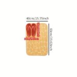 1pc Cobblestone Pattern Bath Rug. Soft Non-Slip Quick Dry Bath Mat. Water Absorbent Shower Carpet For home. Bathroom Accessories. Bathroom Decor. Bathroom decorations. kitchen Area Rugs. Laundry. bedrooom. shower. indoor mat - Image 18