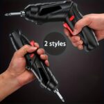 48pcs Cordless Electric Screwdriver Kit. Household Small Electric Drill Driver. Rechargeable Multifunctional Set - Image 2