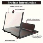 12 Inch. 3D Mobile Phone Magnifier Mobile Phone Screen Amplifier Pull-out Creative Stretch 3d Mobile Phone Magnifier Stand Amplifier - Image 2