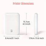 Mini HD Wireless Portable Photo Printer. Mobile Phone Wireless Connection. Color HD Restoration. Compatible With IOSu002FAndroid Devices. ZINK Printing Technology. Easy To Carry. - Image 5