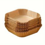 50pcs Non-Stick Air Fryer Liners – Square Paper Liners For Baking. Roasting. And Microwave Cooking – Easy Cleanup And Healthier Cooking For Hotelu002FCommercial - Image 3