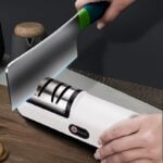 1pc Fully Automatic Electric Knife Sharpener - Fast and Efficient Kitchen Gadget for Sharpening Knives - Image 10