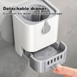 1 Set. Toilet Brush With Holder Set. Wall Mounted Long Handle Toilet Cleaning Brush With Holder. Flexible Toilet Bowl Cleaning Brush. No Dead Corner. Bathroom Cleaning Brush. Cleaning Supplies. Cleaning Tool. Back To School Supplies - Image 5