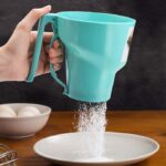 One-handed Flour Sifter Plastic Sieve Cup Screen Mesh Powder Flour Sieve - Image 4