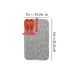 1pc Cobblestone Pattern Bath Rug. Soft Non-Slip Quick Dry Bath Mat. Water Absorbent Shower Carpet For home. Bathroom Accessories. Bathroom Decor. Bathroom decorations. kitchen Area Rugs. Laundry. bedrooom. shower. indoor mat - Image 9