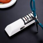 1pc Fully Automatic Electric Knife Sharpener - Fast and Efficient Kitchen Gadget for Sharpening Knives - Image 5