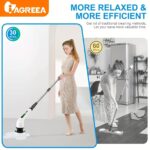 1set. IAGREEA Electric Cleaning Brush. Rotary Floor Scrubber. Electric Rotary Scrubber. Replaceable 6 Brush Heads And Adjustable Extension Handle. 360 Cordless Cleaning Brush For Bathroom. Bathtub. Tiles. USB-C Charging Line Rotary Cleaning Brush - Image 7