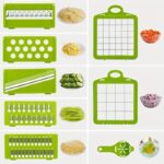 14pcsu002FSet. Vegetable Chopper. Multifunctional Fruit Slicer. Manual Food Grater. Vegetable Slicer. Cutter With Container. Onion Mincer Chopper With Multiple Interchangeable Blades. Household Potato Shredder. Kitchen Stuff. Kitchen Gadgets - Image 5