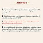 1pc Solar Portable Charging Panel Outdoor Waterproof Solar USB Charger Is Suitable For Outdoor Travel And Camping. Mobile Power. Mobile Phone Charging Bank. Flashlight. Fan - Image 7