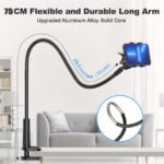 Gooseneck Cell Phone Holder. Universal 360 Flexible Phone Stand Lazy Bracket Mount Long Arms Clamp For Phone 13 Pro Xs Max XR X 8 7 6 6s Plus And Other 3.5~6.7 Device. - Image 2