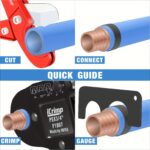 1 Set IWISS IWS-1807CN PEX Crimping Tool Kit With PEX Crimpers. PEX Tubing Cutter. Copper Ring Removal Tool For 1u002F2 - Image 4