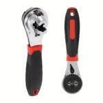 1pc Torque Spanner Adjustable Ratchet Wrench 6-22mm With Non-Slip Handle. Plumbing Pipe Ratchet Wrench Repairing Tool 1u002F4-7u002F8in - Image 2
