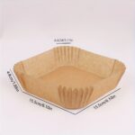50pcs Non-Stick Air Fryer Liners – Square Paper Liners For Baking. Roasting. And Microwave Cooking – Easy Cleanup And Healthier Cooking For Hotelu002FCommercial - Image 4