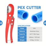 1 Set IWISS IWS-1807CN PEX Crimping Tool Kit With PEX Crimpers. PEX Tubing Cutter. Copper Ring Removal Tool For 1u002F2 - Image 3