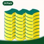 12u002F24pcs. Multifunctional Cleaning Sponge. Double-Sided Scouring Pad For Household Cleaning. Dishwashing Sponge. Premium Kitchen Sponge. Durable Non-scratch Sponge Wipe. Super Absorbent. Cleaning Supplies. Cleaning Tool. Christmas Gift - Image 3
