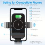 Wireless Car Charger. 15W Qi Fast Charging Auto Clamping Car Charger Phone Mount. Air Vent Phone Holder. For IPhone 14u002F13u002F12u002F11u002FX. Samsung Galaxy S22+u002FS21u002FS10u002FNote 20 - Image 6