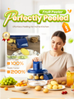Easy Peeling Automatic Fruit Peeler The One-Touch Fruit & Vegetable Peeler. Effortless. Fast.