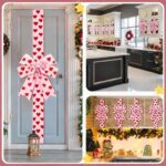 🎀Valentine's Day Pink Heart Large Bow Decoration - Image 2